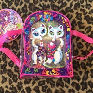 Vintage Lisa Frank backpack craft set